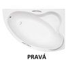 vana rohová ada 140x90 pravé provedení