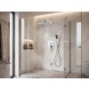 Kompletní kulatá podomítková sprchová sada Besteco Weiss S v lesklém chromu.