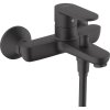 Designová nástěnná vanová baterie HANSGROHE Vernis Blend v moderním provedení černá matná s technologií AirPower, kód 71440670