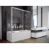 Besteco Dvoudílná posuvná vanová zástěna Duo Slide II 150x150