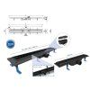 odtokovy zlab standardline black 2v1 vlozeni dlazby