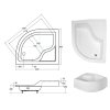 maxi hluboka asymetricka sprchova vanicka