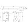 Technický výkres sprchové vaničky Aria 120x80 cm z litého mramoru, zobrazující pohled shora s hlavními rozměry 1202x802 mm a příčný řez A-A.