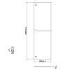 1449 1 sprchovy kout gigi ctvrtkruh s pruhovanym dekorem 2 dilne posuvne dvere 80x80 cm