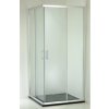 Čtvercový sprchový kout Quadrato 90x90 cm chrom posuvné dveře hliníkový korpus čiré sklo výška 190 cm kód QUADRATO90CH