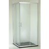 Čtvercový sprchový kout Quadrato 80x80 cm chrom posuvné dveře hliníkový korpus čiré 6mm sklo výška 190 cm kód QUADRATO80CH