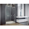 Besteco Posuvné sprchové dveře Duo Slide 140x195 cm, čiré bezpečnostní sklo 6 mm