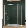 Posuvné sprchové dveře HÜPPE Vita pure 100 cm, bílý rám, čiré sklo s úpravou Anti-Plaque, kód VA0004182322