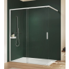 Posuvné sprchové dveře HÜPPE Vita pure 100 cm, bílý rám, čiré sklo s úpravou Anti-Plaque, kód VA0004182322