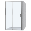 Moderní posuvné sprchové dveře EBS Trend Easy 140 cm levé, chromové profily, výška 200 cm, sklo s Antiplaque úpravou, kód C25311.069.322