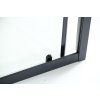 Sprchové dveře do niky TREOS NEW BLACK (Varianta Barva rámu - Černá matná, Rozměr A - 100, Směr zavírání - Univerzální Levé / Pravé, Výplň - Čiré bezpečnostní sklo - 6 mm)
