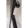 Sprchové dveře do niky TREOS NEW BLACK (Varianta Barva rámu - Černá matná, Rozměr A - 100, Směr zavírání - Univerzální Levé / Pravé, Výplň - Čiré bezpečnostní sklo - 6 mm)