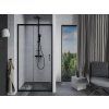 Sprchové dveře do niky TREOS NEW BLACK (Varianta Barva rámu - Černá matná, Rozměr A - 100, Směr zavírání - Univerzální Levé / Pravé, Výplň - Čiré bezpečnostní sklo - 6 mm)