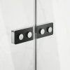 Hüppe Time Sprchové Dveře Křídlové Levé s Pevným Segmentem 90 cm, Anti-Plaque, Chrom