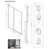 sprchove dvere duo slide black