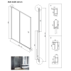 sprchove dvere duo slide black