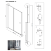sprchove dvere duo slide black