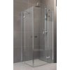 Čtvercový sprchový kout EBS Tango rozměr 100x100x200 cm leštěný chrom otevírací pantové dveře bezpečnostní 6mm čiré sklo s nano úpravou, kód TANGOQ100