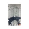 Hüppe Čtvercový Sprchový Kout Trend Easy posuvné dveře s Nano Úpravou, 90x90 cm Chrom