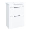 Závěsný koupelnový set LOFT s umyvadlem 51x72x40 cm v bílé barvě