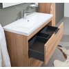Koupelnová skříňka City81D s umyvadlem 80 cm Dub Riviera