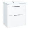 Závěsný koupelnový set LOFT s umyvadlem 61x72x40 cm v bílé barvě