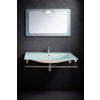 Skleněná koupelnová sestava Cream 115x50 cm | BESTECO.cz