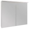 EBS Bianka Zrcadlová Skříňka s LED Osvětlením Bílá Lesk 80x70 cm