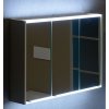 Galerka s LED osvětlením 100 cm | Bílá Matná & Zásuvka