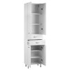 Vysoká koupelnová skříňka K Plus 50x194x29 cm | Besteco.cz