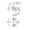 Grohe Professional Cubeo Sprchová nástěnná baterie, chrom 1018240000