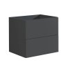 Závěsná skříňka pod umyvadlo KUBA 61 cm bílá lesklá se zásuvkami.