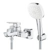 Grohe Professional Cubeo Vanová nástěnná baterie s přepínačem a vanovým setem, chrom 1018140000