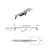 Odtokový žlab Virgo slim s délkou 80 cm