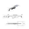 Odtokový žlab Virgo slim s délkou 60 cm