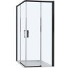 Hüppe Čtvercový Sprchový Kout Trend Easy posuvné dveře s nano úpravou Černá Mat 80x80 cm