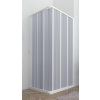 [Kód: 113001] Sprchový kout Flex Venere New 90x90 cm zavírání na stranu detail rámu a transparentních PVC lamel.