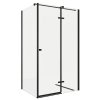Sprchový Kout NOIR obdélník 100x80 cm pravé provedení, černá mat