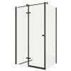 Sprchový Kout NOIR obdélník 100x90 cm levé provedení, černá mat