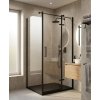 Sprchový kout Pixa Noir obdélník 100x90 cm pravé černá Kód: BCPIXA1090OBDPB