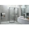 Sprchový kout Pixa Noir obdélník 120x80 cm pravé černá Kód:BCPIXA1280OBDPB