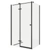 Sprchový Kout NOIR obdélník 100x90 cm levé provedení, černá mat