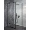 Čtvercový Sprchový Kout NOIR Levé provedení 90x90 cm,Černá Mat