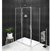 Velký obdélníkový sprchový kout Gelco Sigma Simply 100x80 cm chromovaný rám posuvné dveře s výklopným systémem 6mm bezpečnostní čiré sklo výška 190 cm úprava Coated Glass