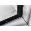 Gelco Sigma Simply Black Sprchový kout čtvrtkruh 100 x 80 cm, černá mat/čiré sklo GS1080B detail 1