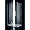 Obdélníkový sprchový kout BESTECO Viva 100x80 cm chrom hliníkový korpus bezpečnostní sklo výška 185 cm