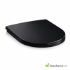 BESTECO WC sedátko SLIM – Soft-Close, Antibakteriální Duroplast BE1197-18, černé
