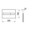Laufen LIS Ovládací tlačítko DualFlush, chrom lesk H8956610040001 nakres