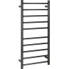 Elektrický sušák ručníků LADERRA, 450x960 mm, 130W, nerez, černá, Kód: 704151040