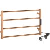 Elektrický sušák ručníků LADERRA mini, 560x370x90 mm, 63W, nerez, mat, měděná zlatá, Kód: 704154085